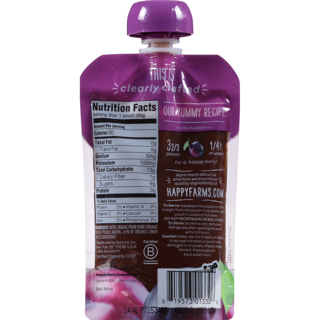 OG2 H B CLR CRFT PRUNES ( 16 X 3.5 OZ   )